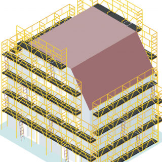 Confier son échafaudage de pied en rive et en pignon à un sous-traitant