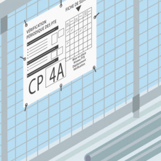 S6863 - Panneau d'affichage des consignes et vérifications journalières des plates-formes de travail en encorbellement