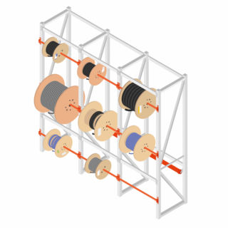 S16408 - Un rack à tourets pour rationaliser le rangement des câbles en atelier