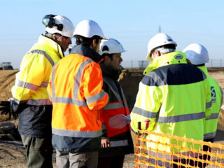 Visite de chantier avec un CSPS