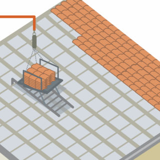 S2392 - Pinces à tuiles et table de toit