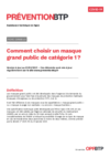 FOP45 - Covid-19 : Comment choisir un masque grand public de catégorie 1